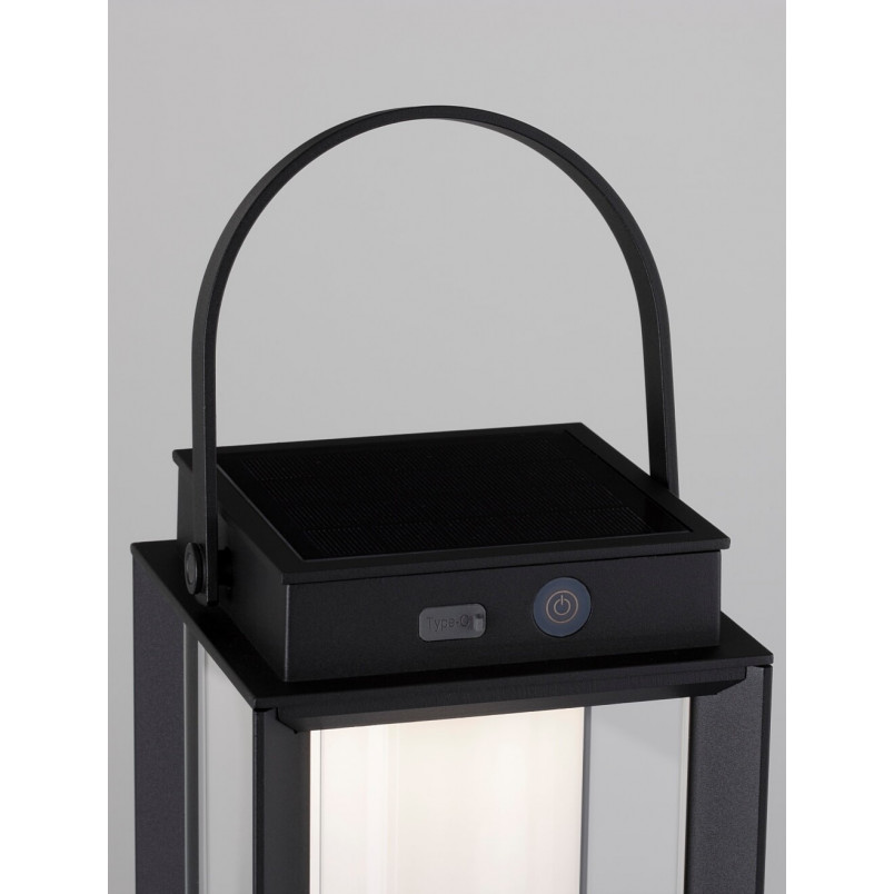 Lampa Ogrodowa Solarna UNUS LED Czarna | Decolab24