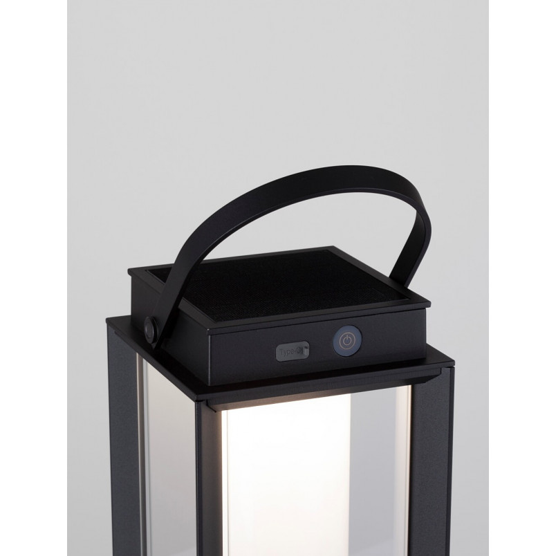 Lampa Ogrodowa Solarna UNUS LED Czarna | Decolab24