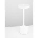 Lampa zewnętrzna stołowa Muno LED 30cm biała  - oświetlenie tarasu i balkonu