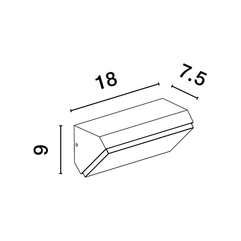 Kinkiet zewnętrzny Gladis LED antracyt | Decolab24
