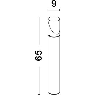 Słupek ogrodowy Almo Round 65cm - Nowoczesne oświetlenie