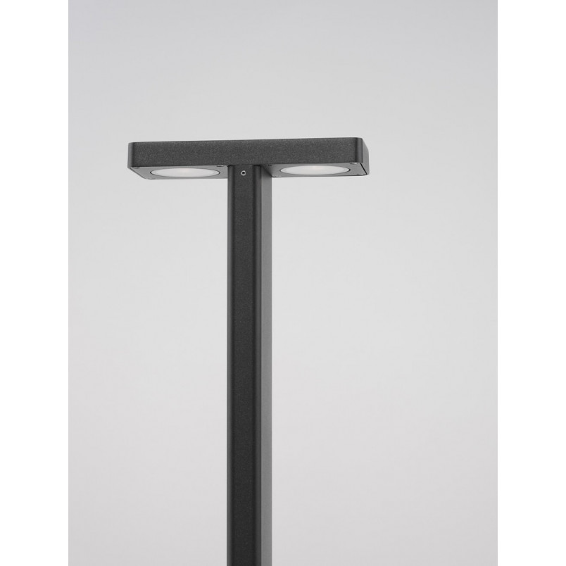 Słupek LED antracyt | Lampa ogrodowa Row LED Double 65cm