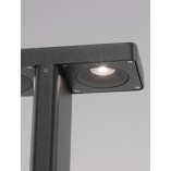 Słupek LED antracyt | Lampa ogrodowa Row LED Double 65cm