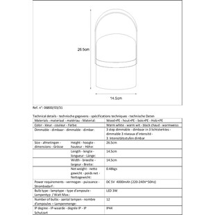 Lampa zewnętrzna LED Joe - Biała Lucide | Ogród i Taras