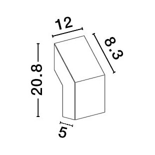 Kinkiet elewacyjny LED czarny Spart - Decolab24