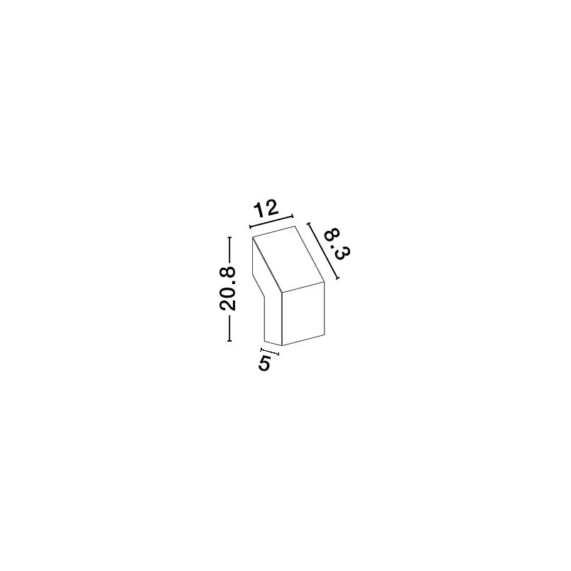 Kinkiet elewacyjny LED czarny Spart - Decolab24