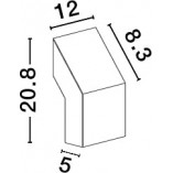 Kinkiet elewacyjny LED czarny Spart - Decolab24