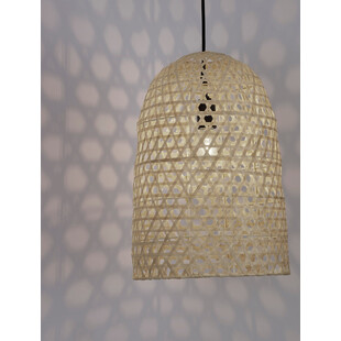 Lampa wisząca rattanowa Boho Saparua Long 30cm - Decolab24
