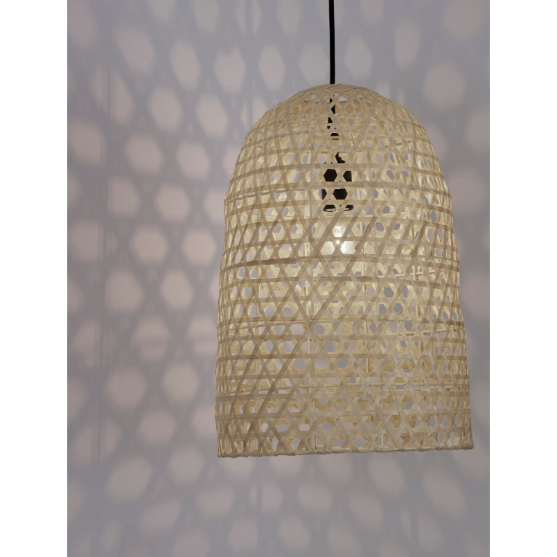 Lampa wisząca rattanowa Boho Saparua Long 30cm - Decolab24