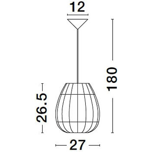 Lampa wisząca rattanowa Boho Saparua III | Decolab24