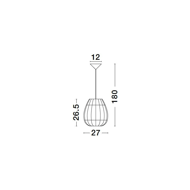 Lampa wisząca rattanowa Boho Saparua III | Decolab24