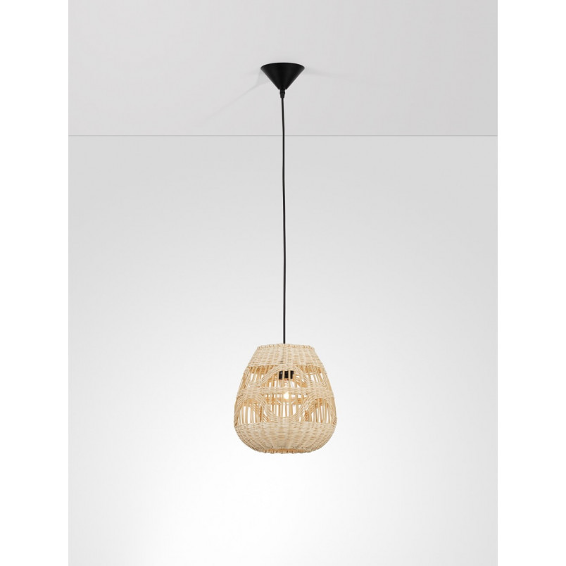 Lampa wisząca rattanowa Boho Saparua III | Decolab24