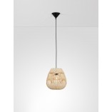 Lampa wisząca rattanowa Boho Saparua III | Decolab24