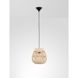 Lampa wisząca rattanowa Boho Saparua III | Decolab24