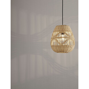 Lampa wisząca rattanowa boho Saparua III 30cm | Decolab24