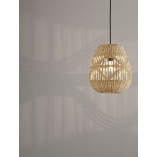Lampa wisząca rattanowa boho Saparua III 30cm | Decolab24