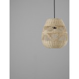 Lampa wisząca rattanowa boho Saparua III 30cm | Decolab24