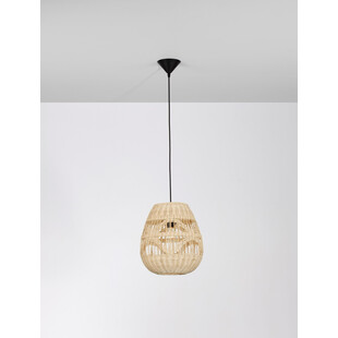 Lampa wisząca rattanowa boho Saparua III 30cm | Decolab24