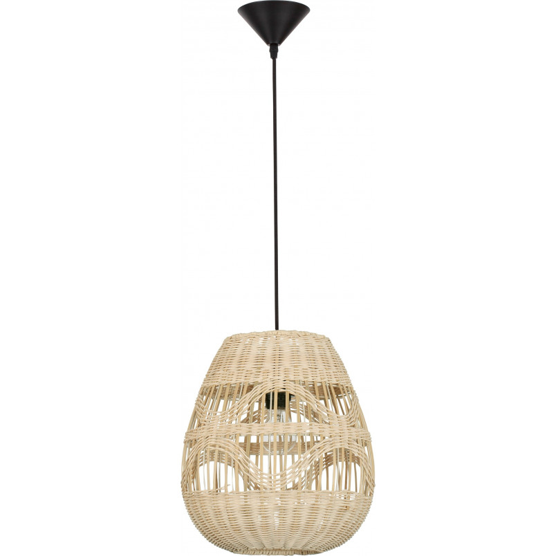 Lampa wisząca rattanowa boho Saparua III 30cm | Decolab24