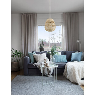 Lampa wisząca rattanowa boho Saparua III 30cm | Decolab24