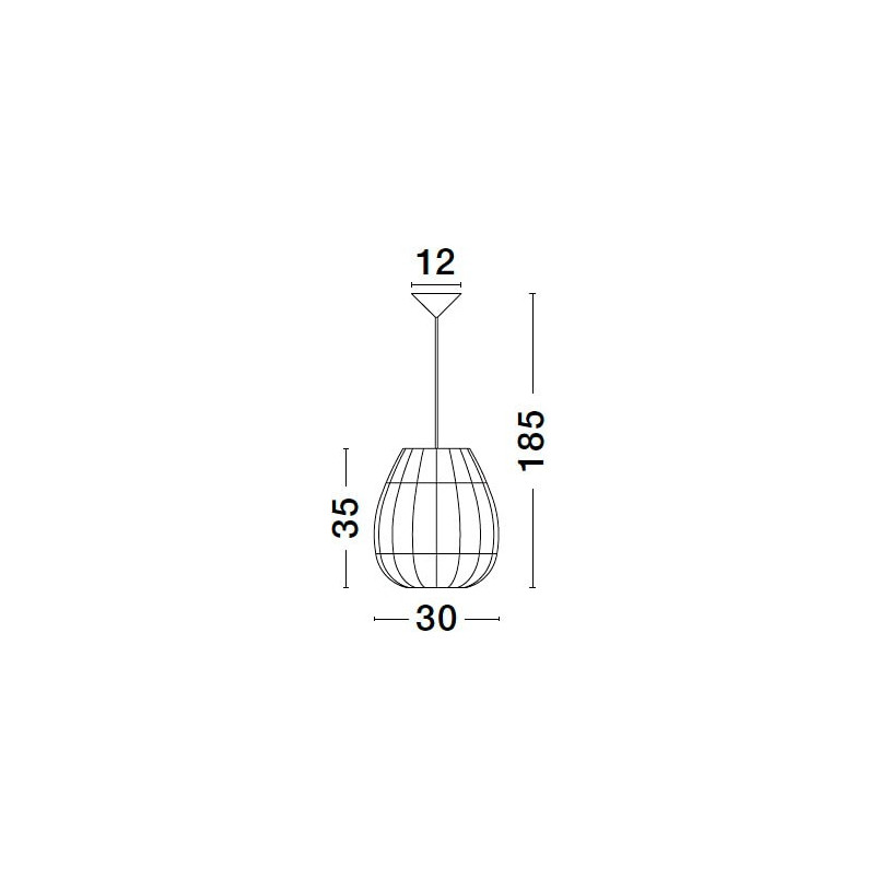 Lampa wisząca rattanowa boho Saparua III 30cm | Decolab24