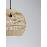 Lampa wisząca rattanowa kula boho Saparua | Decolab24