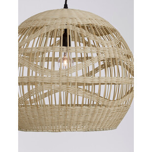 Lampa wisząca rattanowa kula boho Saparua | Decolab24