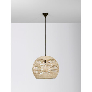 Lampa wisząca rattanowa kula boho Saparua | Decolab24