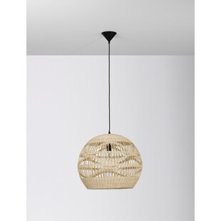 Lampa wisząca rattanowa kula boho Saparua | Decolab24