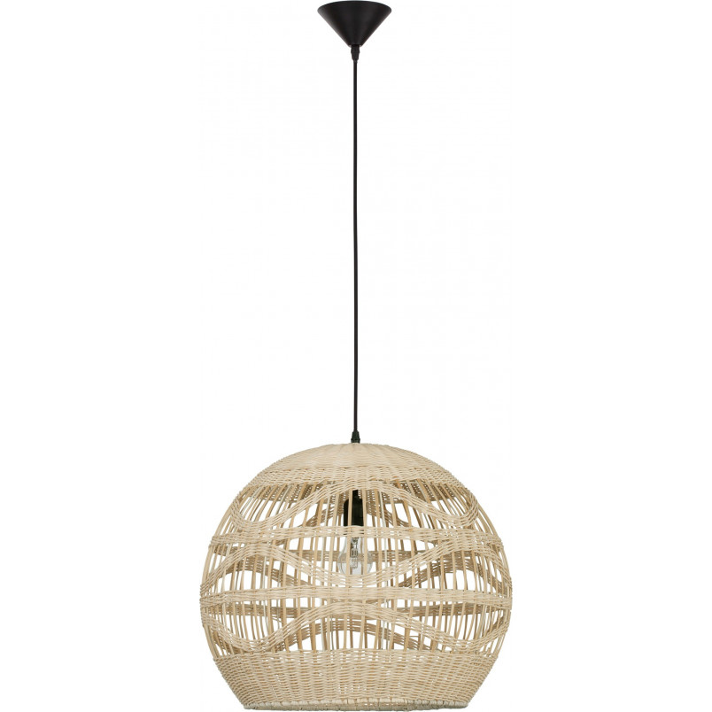 Lampa wisząca rattanowa kula boho Saparua | Decolab24