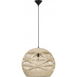 Lampa wisząca rattanowa kula boho Saparua | Decolab24