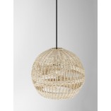 Lampa wisząca rattanowa boho Saparua | Decolab24