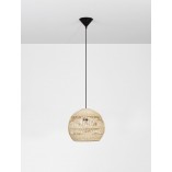Lampa wisząca rattanowa boho Saparua | Decolab24
