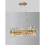 Lampa wisząca kryształowa Taja 80cm | Glamour i elegancja