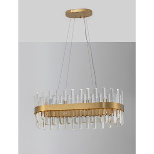 Lampa wisząca kryształowa Taja 80cm | Glamour i elegancja