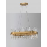 Lampa wisząca kryształowa Taja 80cm | Glamour i elegancja