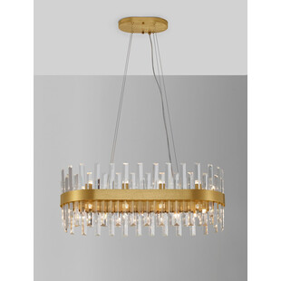 Lampa wisząca kryształowa Taja 80cm | Glamour i elegancja