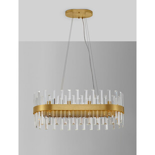 Lampa wisząca kryształowa Taja 80cm | Glamour i elegancja