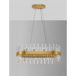 Lampa wisząca kryształowa Taja 80cm | Glamour i elegancja