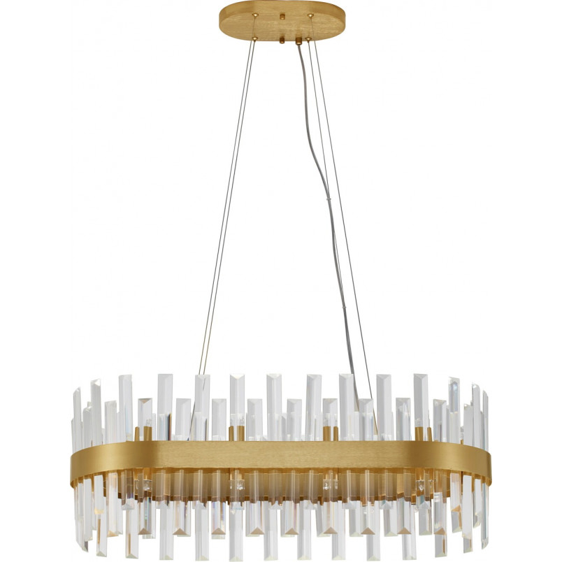 Lampa wisząca kryształowa Taja 80cm | Glamour i elegancja