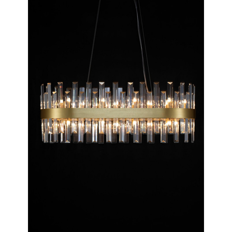 Lampa wisząca kryształowa Taja 80cm | Glamour i elegancja
