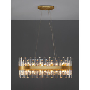 Lampa wisząca kryształowa Taja 80cm | Glamour i elegancja