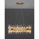 Lampa wisząca kryształowa Taja 80cm | Glamour i elegancja