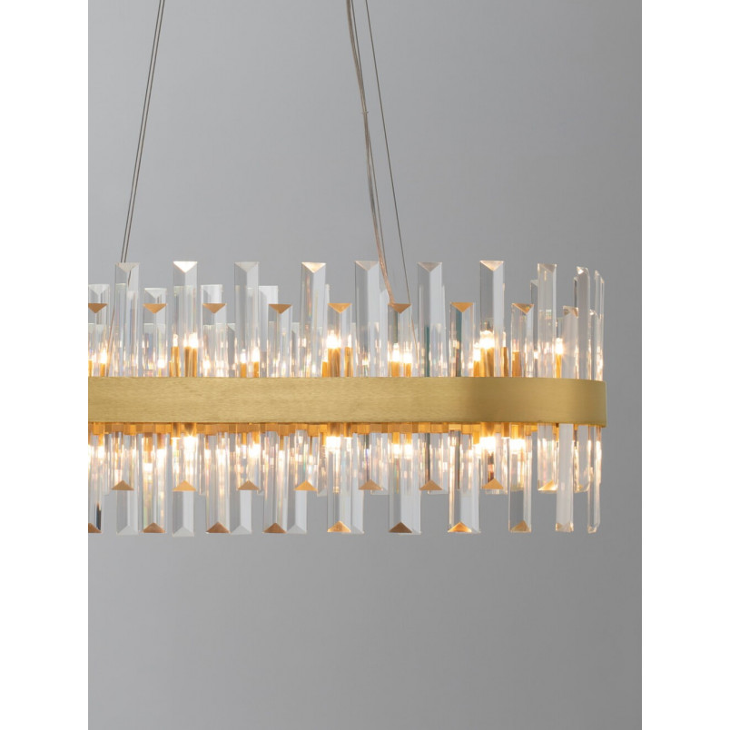 Lampa wisząca kryształowa Taja 80cm | Glamour i elegancja