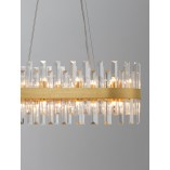 Lampa wisząca kryształowa Taja 80cm | Glamour i elegancja