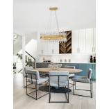 Lampa wisząca kryształowa Taja 80cm | Glamour i elegancja