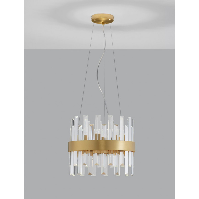 Lampa Kryształowa Glamour Taja | Złoto - Decolab24