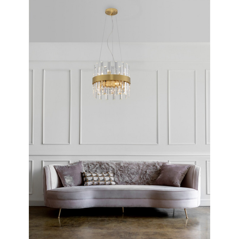 Lampa Kryształowa Glamour Taja | Złoto - Decolab24