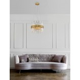 Lampa Kryształowa Glamour Taja | Złoto - Decolab24