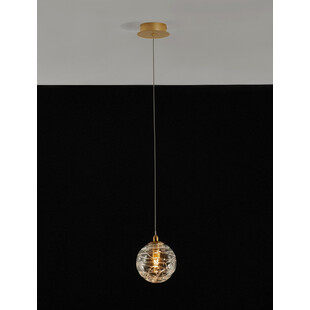 Lampa wisząca Nebuu | Szkło, Mosiądz | Decolab24